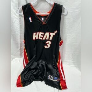 Dwayne Wade Authentic Miami Heat #3 Reebok Jersey Vintage 2000’s